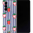 Bouffants and Broken Hearts Strawberries and Stripes Galaxy Z Fold4 5G Skin